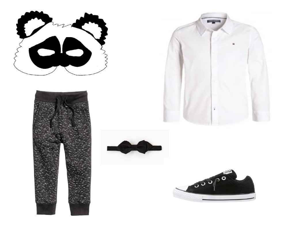 maska panda przebranie